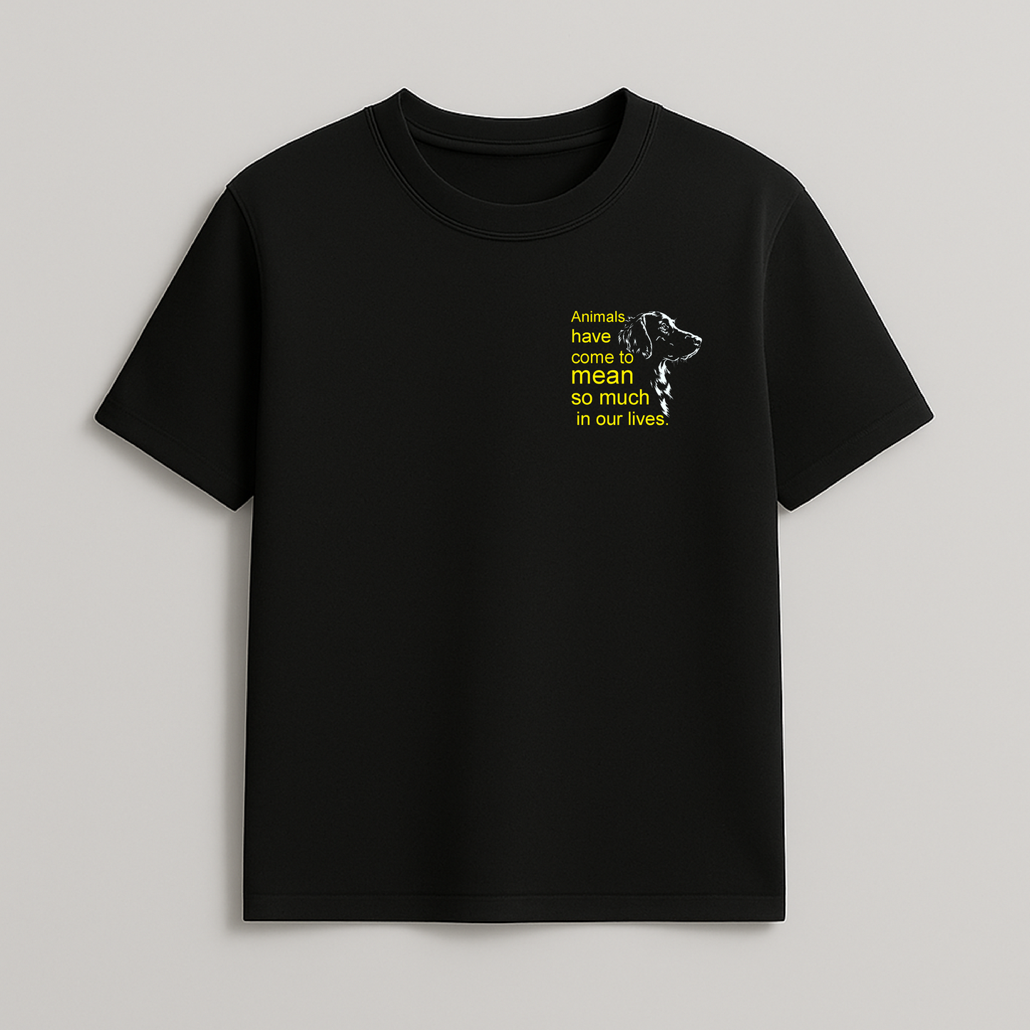 Silent Loyalty – Minimal Dog Line Art T-Shirt | Forestyle
