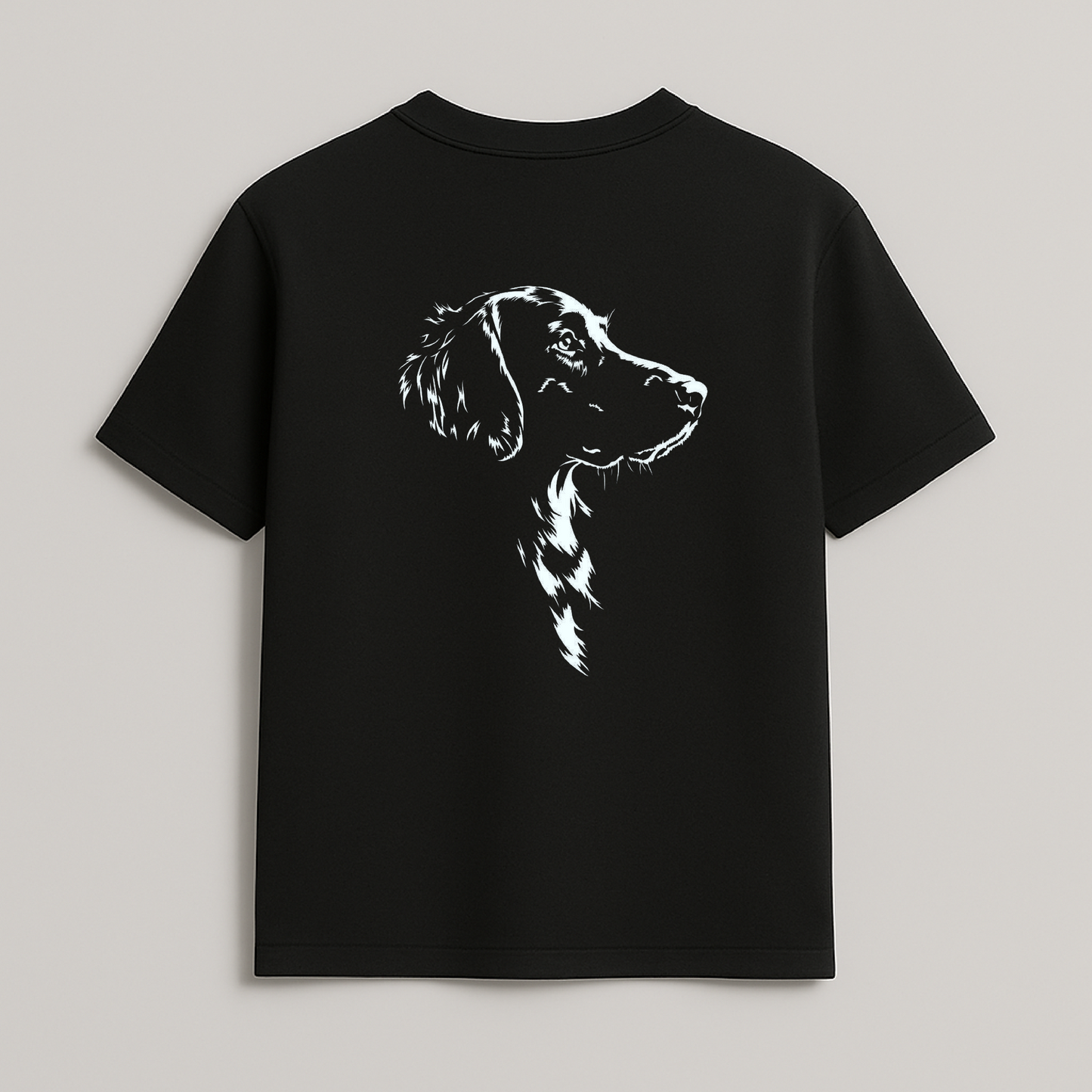 Silent Loyalty – Minimal Dog Line Art T-Shirt | Forestyle