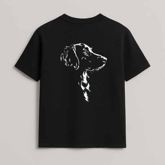 Silent Loyalty – Minimal Dog Line Art T-Shirt | Forestyle