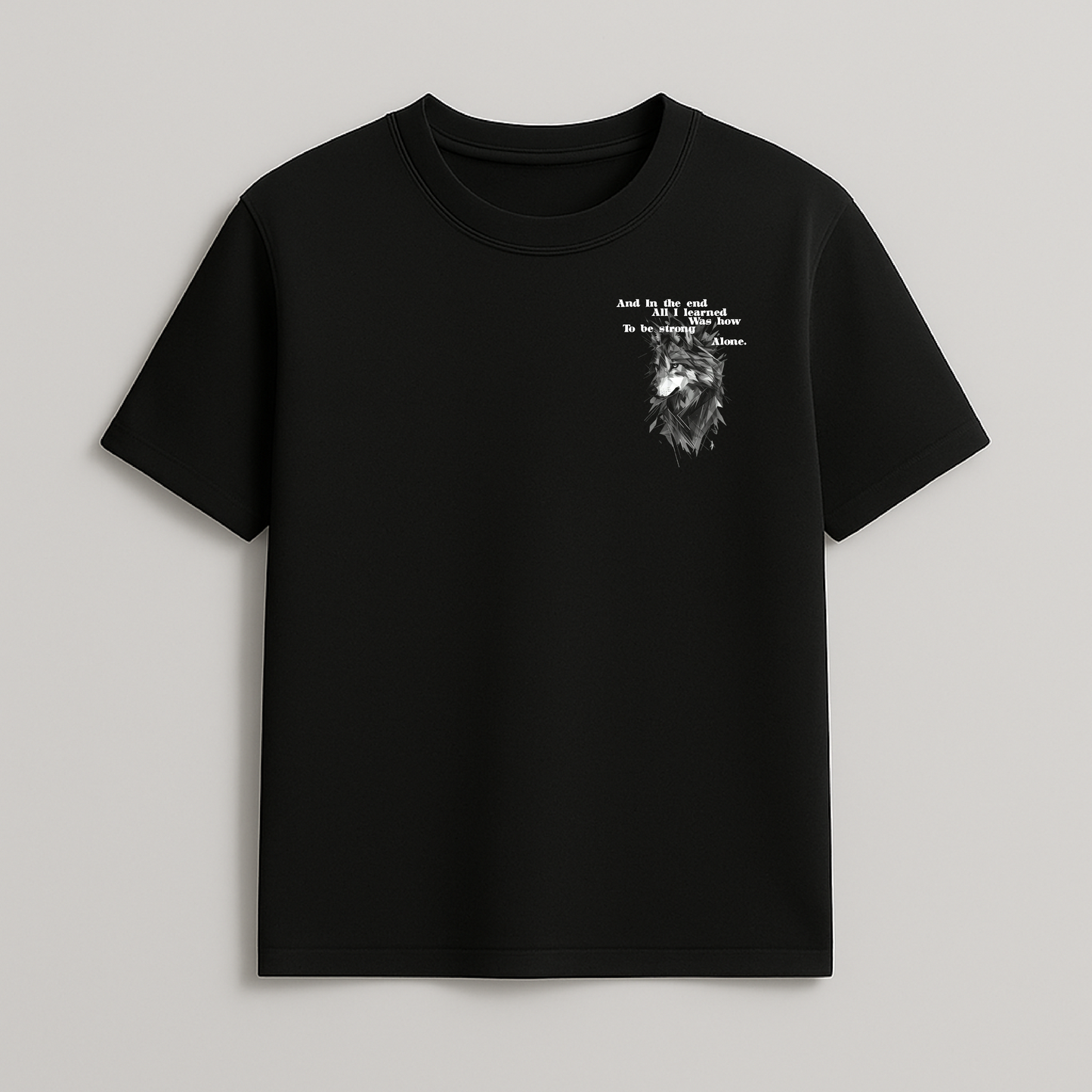 Strong Alone – Silent Strength Wolf T-Shirt | Forestyle