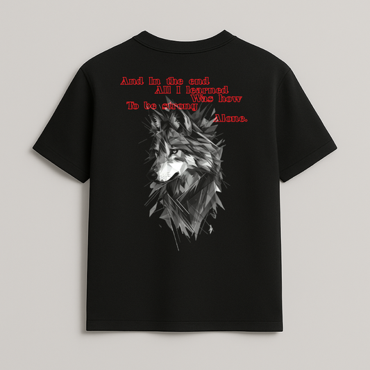 Strong Alone – Silent Strength Wolf T-Shirt | Forestyle