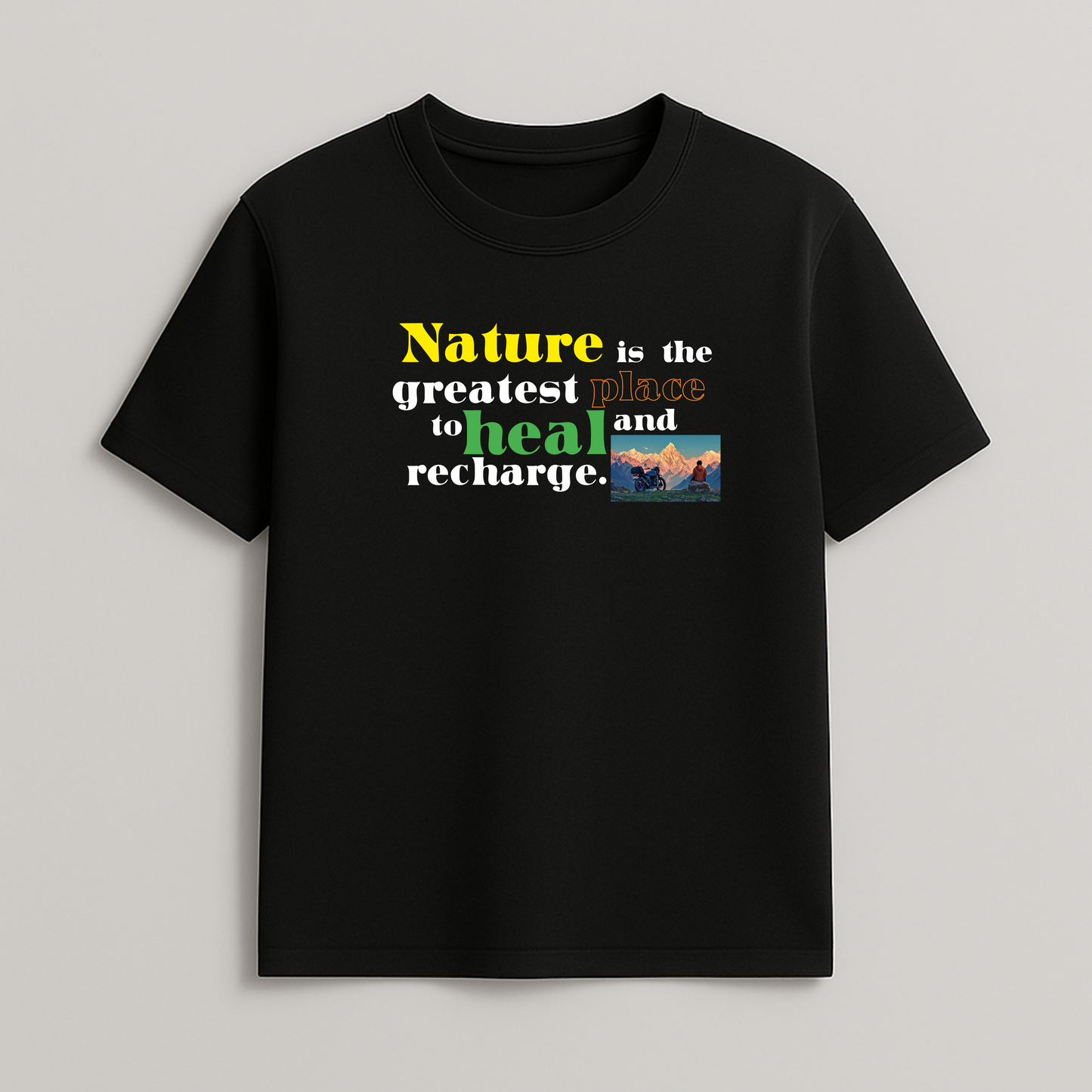 Nature Heal – Calm Lifestyle Cotton T-Shirt | Forestyle